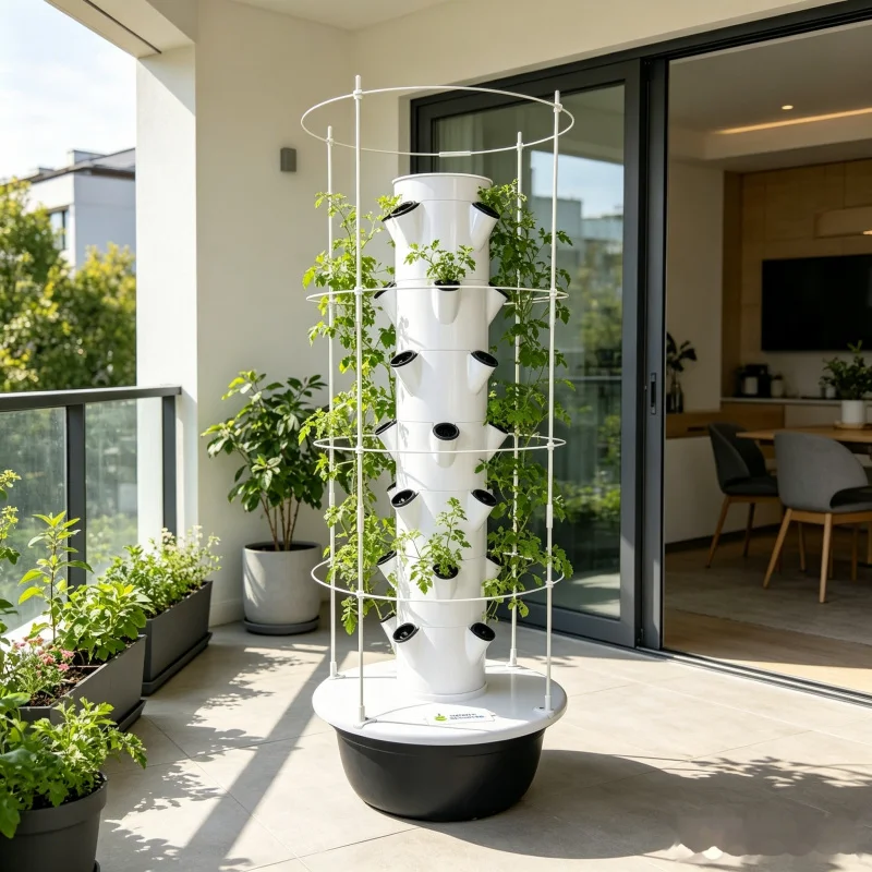 Smart Garden Vertical Planter - 9-stöckiger Hydroponik-Turm für den Innenbereich mit