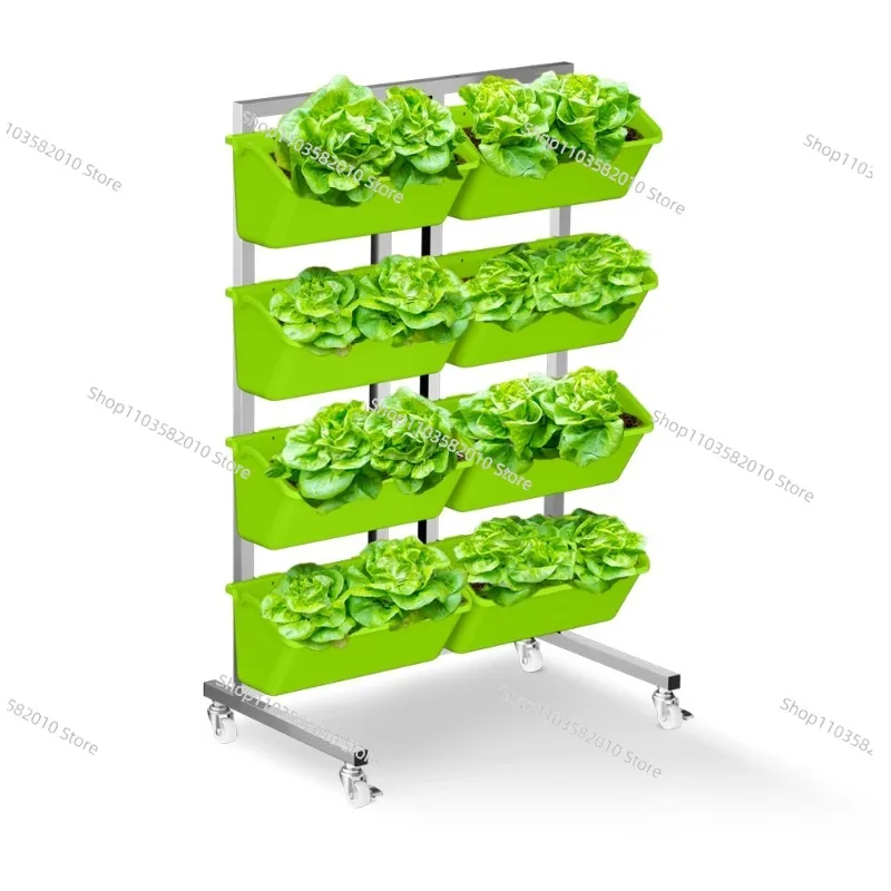 Indoor Herb Garden Kit - Indoor-Gemüse- und Kräutergarten-Set mit Plastikblumentöpfen für