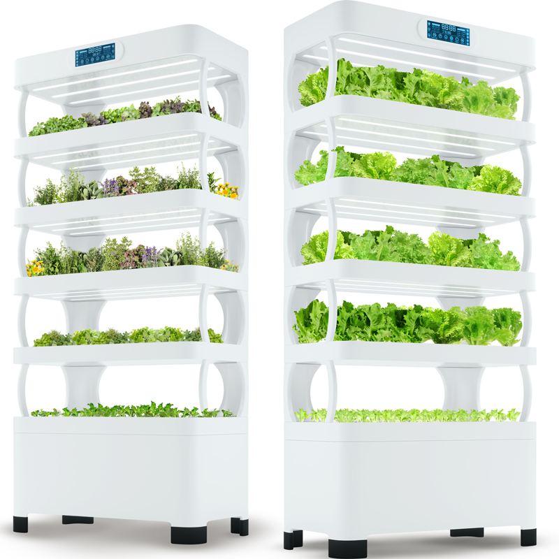 Smart Garden Vertical Planter - Indoor Kleiner Heimgarten-Pflanzkasten mit Smart LED-Wachstumsbeleuchtung,