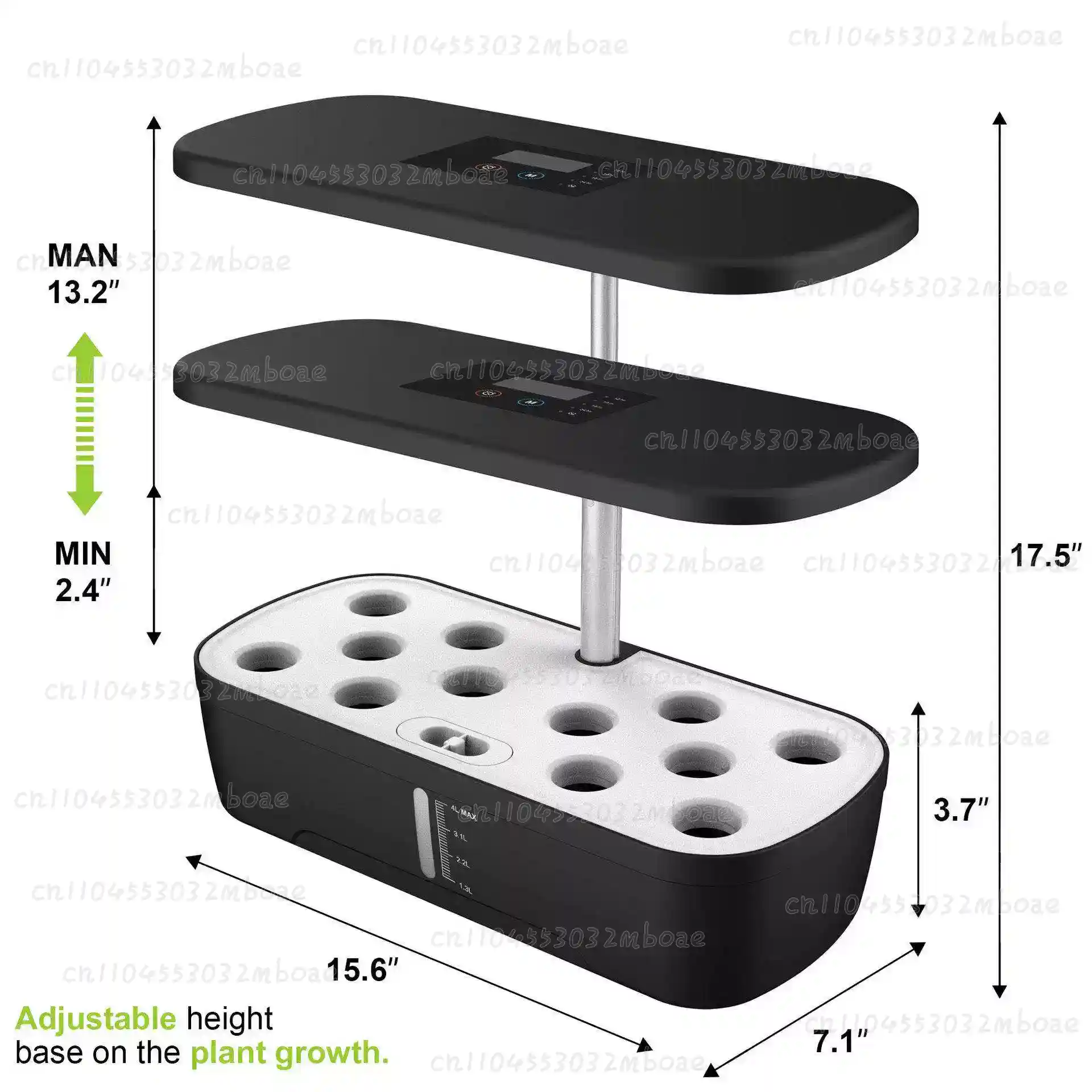 Indoor Herb Garden Kit - 12-Pods Hydroponisches Anzuchtsystem, Kräutergarten-Set für Innenräume