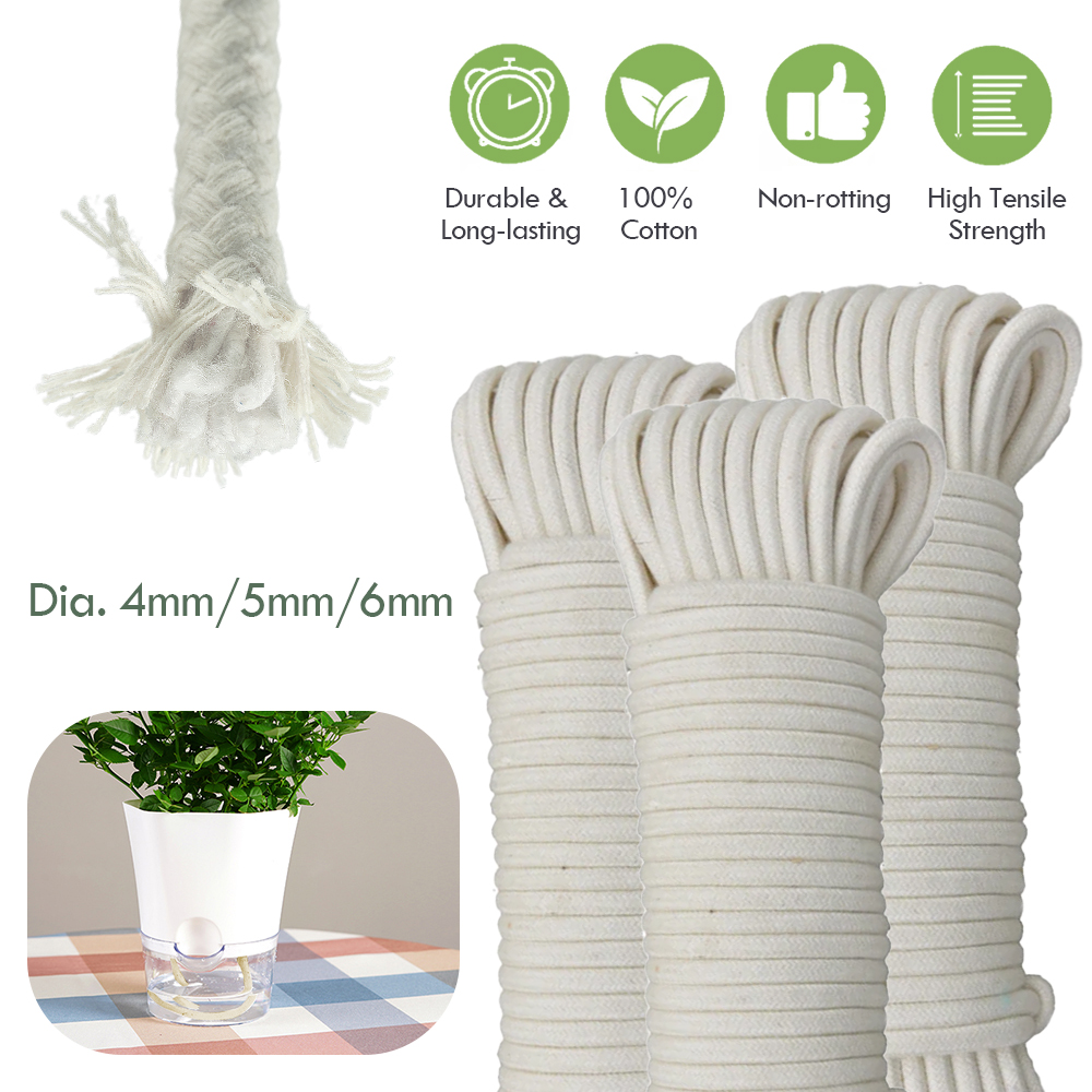 Yoocaa Smart Garden - /6mm selbst bewässernde Baumwolle Docht Schnur
