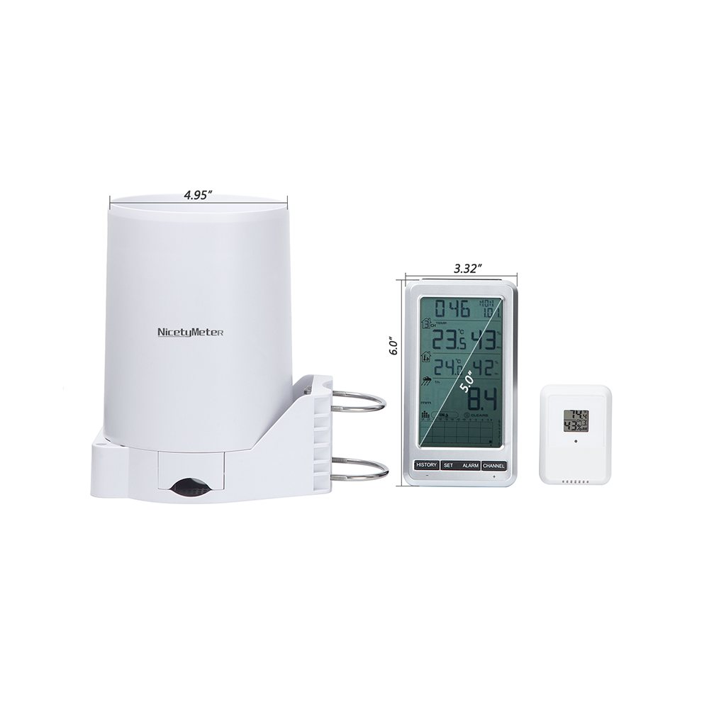0206 RF 433MHz Kabelloser Kipp – Garden Weather Station Bewertung und Preis