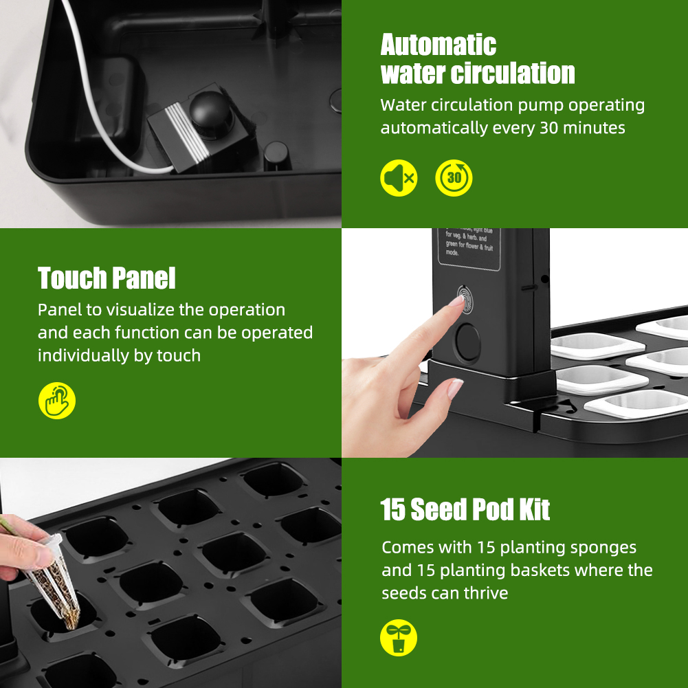 15-Pods Hydrokultur-Gartenset  – Indoor Herb Garden Kit Bewertung und Preis