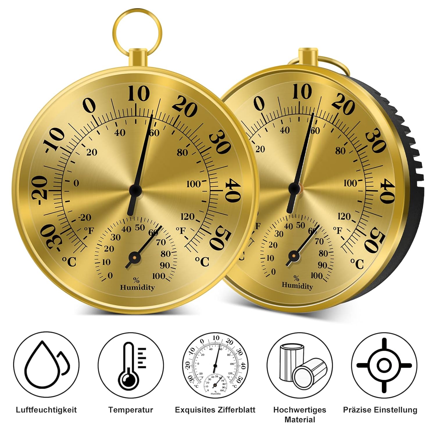10 cm Wandthermometer-Hygromet – Garden Weather Station Bewertung und Preis