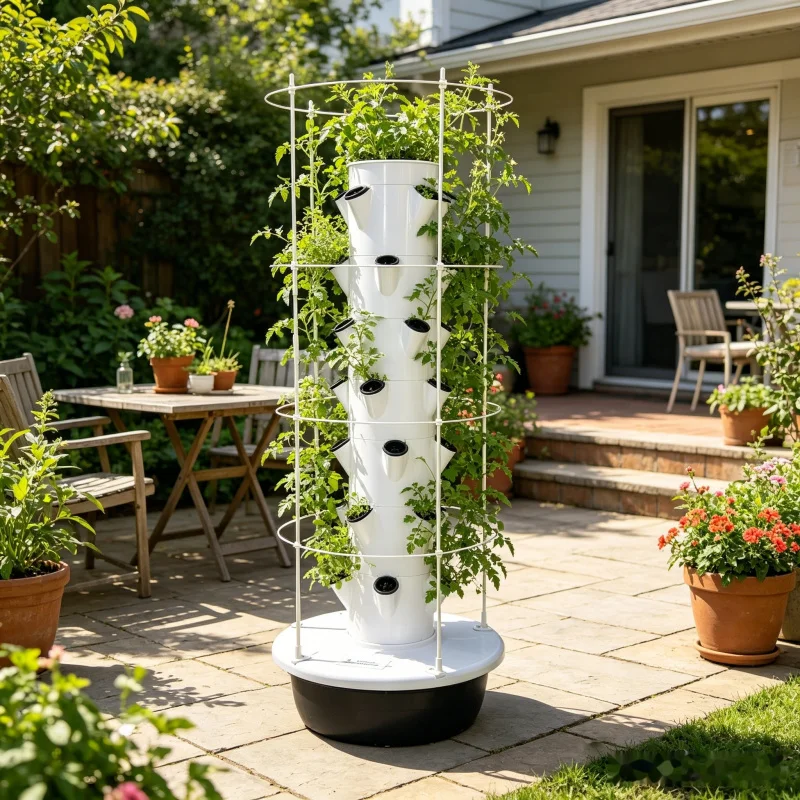 9-stöckiger Hydroponik-Turm fü – Smart Garden Vertical Planter Bewertung und Preis