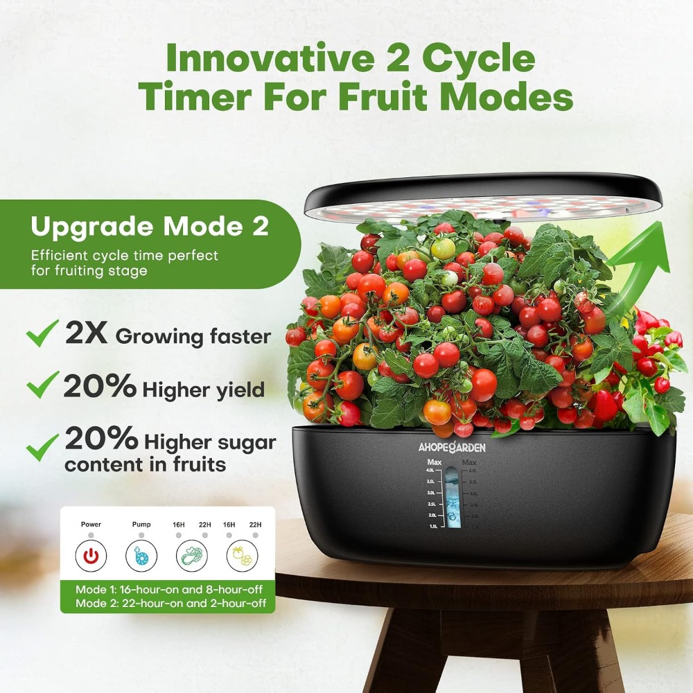 12-Pod Hydroponischer Garten m – Indoor Herb Garden Kit Bewertung und Preis