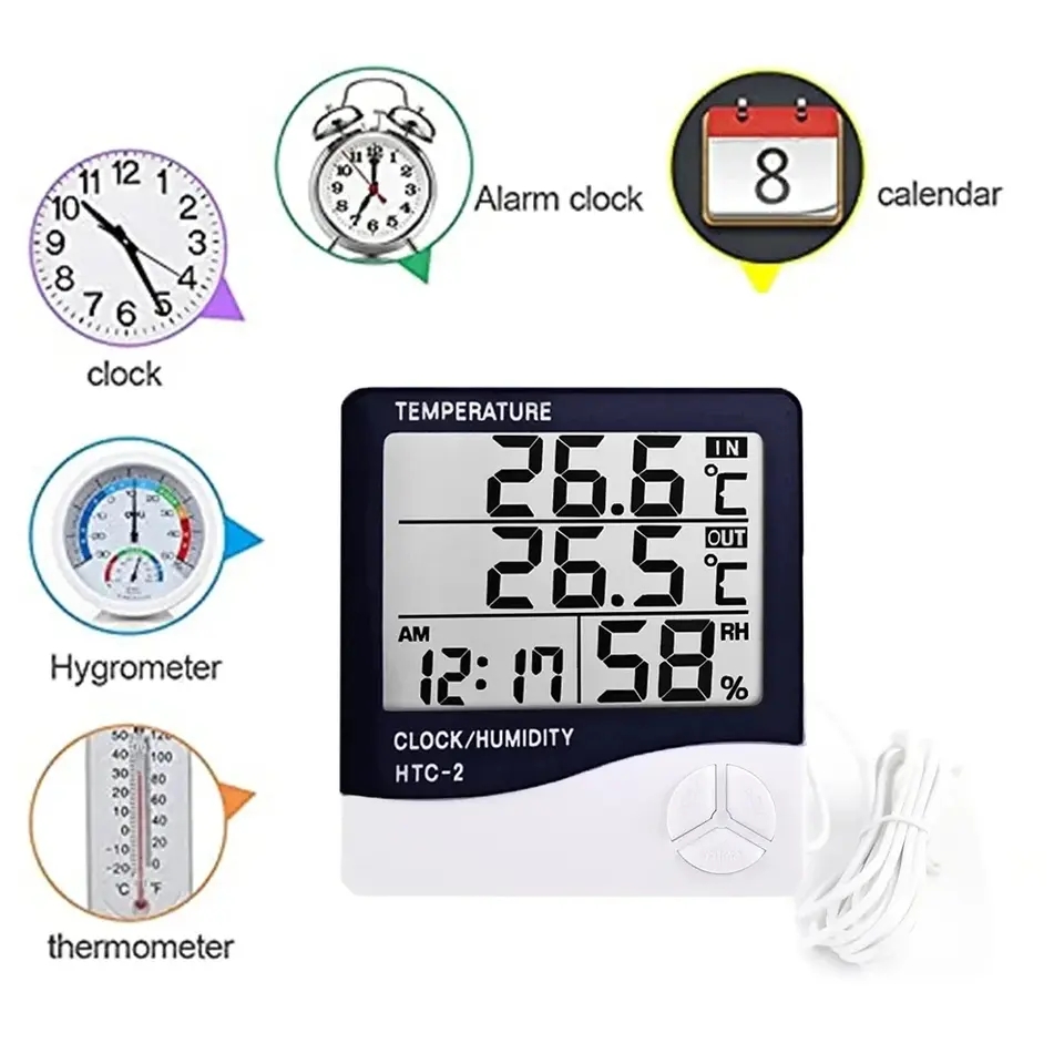 Digitales LCD-Thermometer und  – Garden Weather Station Bewertung und Preis