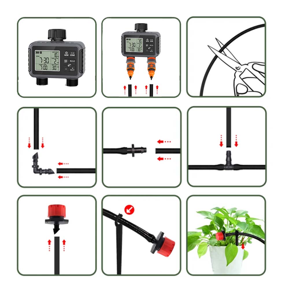 Duale Zonen Unabhängige LCD-An – Smart Garden Tools Bewertung und Preis