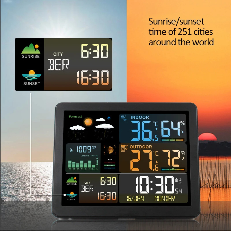 Digitale Wetterstation, Uhr, I – Garden Weather Station Bewertung und Preis