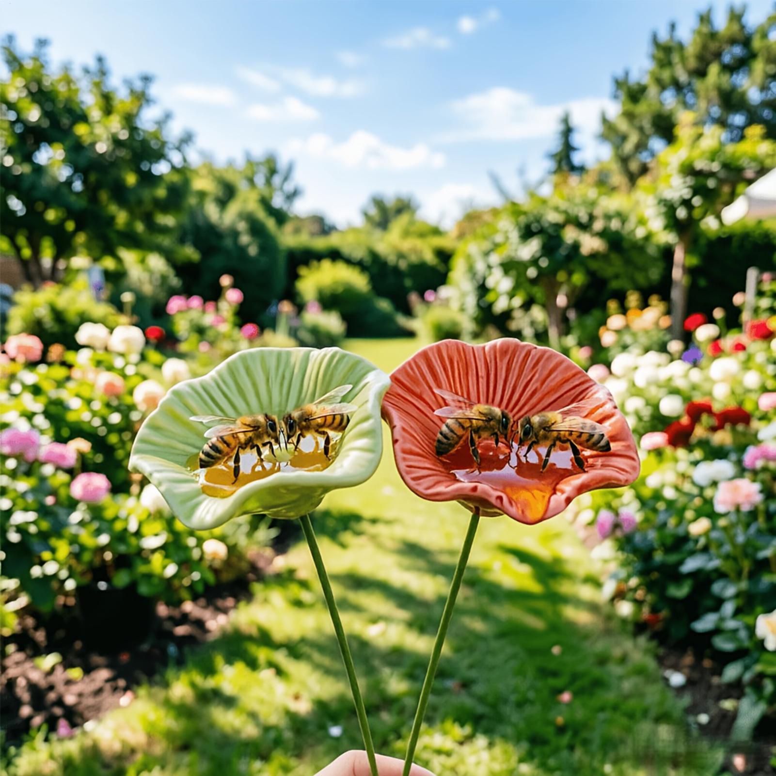 4 Stück Keramik-Bienen-Trinksc – Garden Weather Station Bewertung und Preis