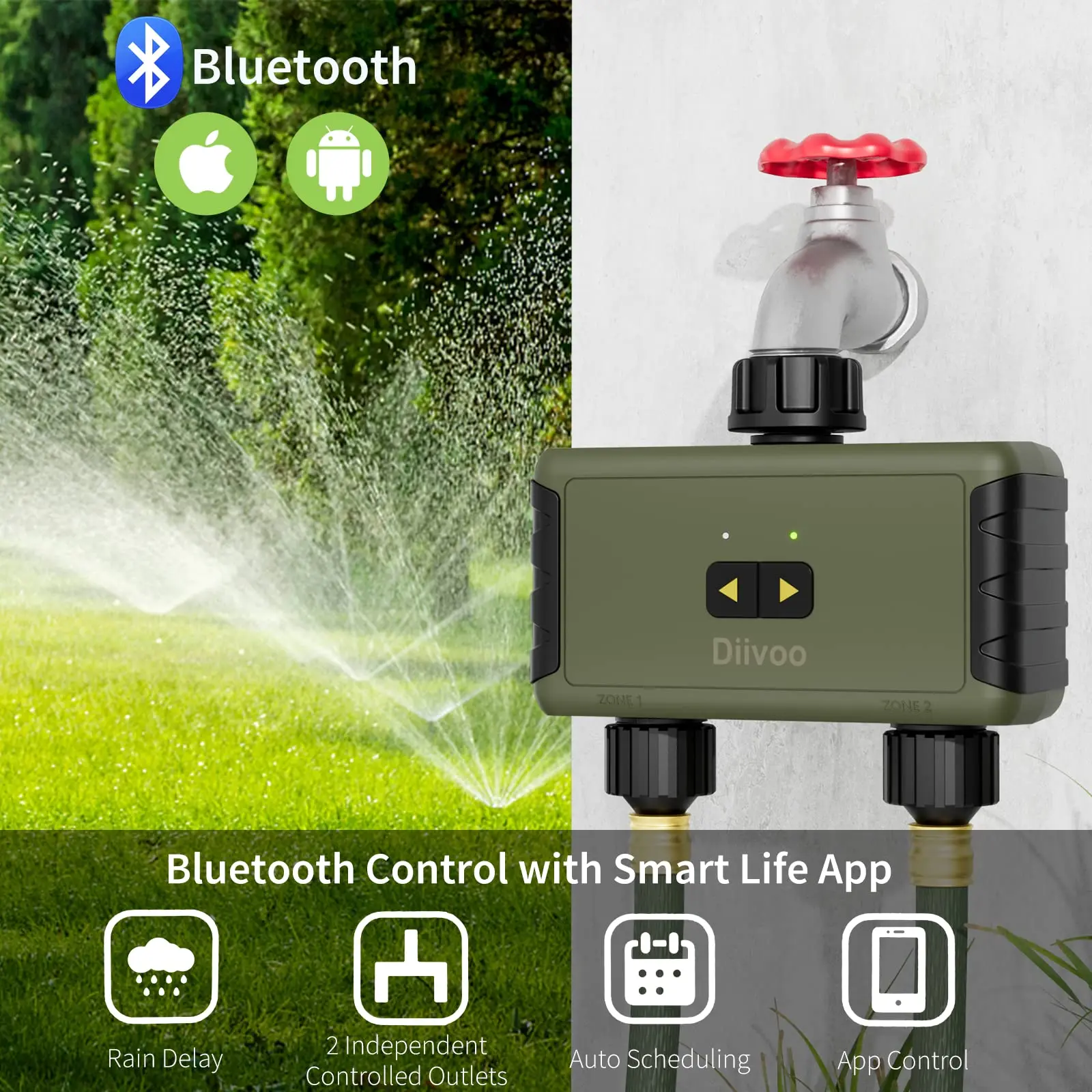 Diivoo Zeitgesteuerter Sprinkl – Smart Garden Tools Bewertung und Preis